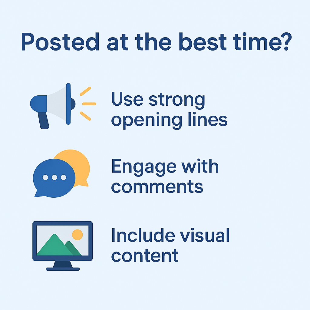 image showing why Best Time to Post on LinkedIn is important