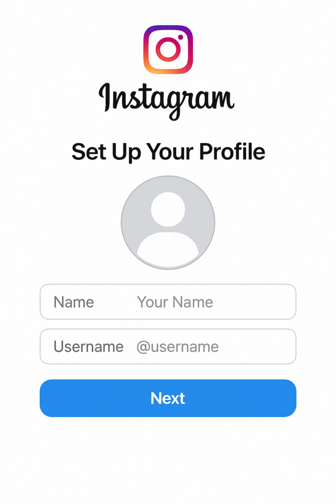 set up profile