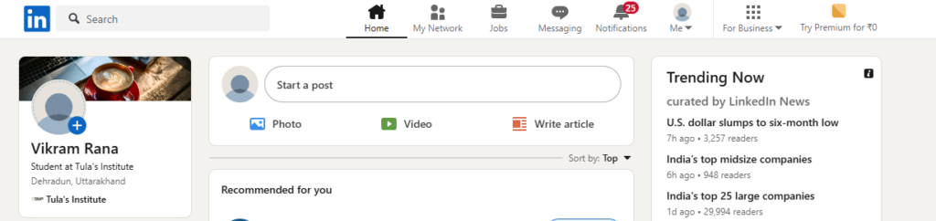 guide on how to post on LinkedIn, demonstrating how to create profile on LinkedIn profile and how to create a LinkedIn profile to engage with your network.