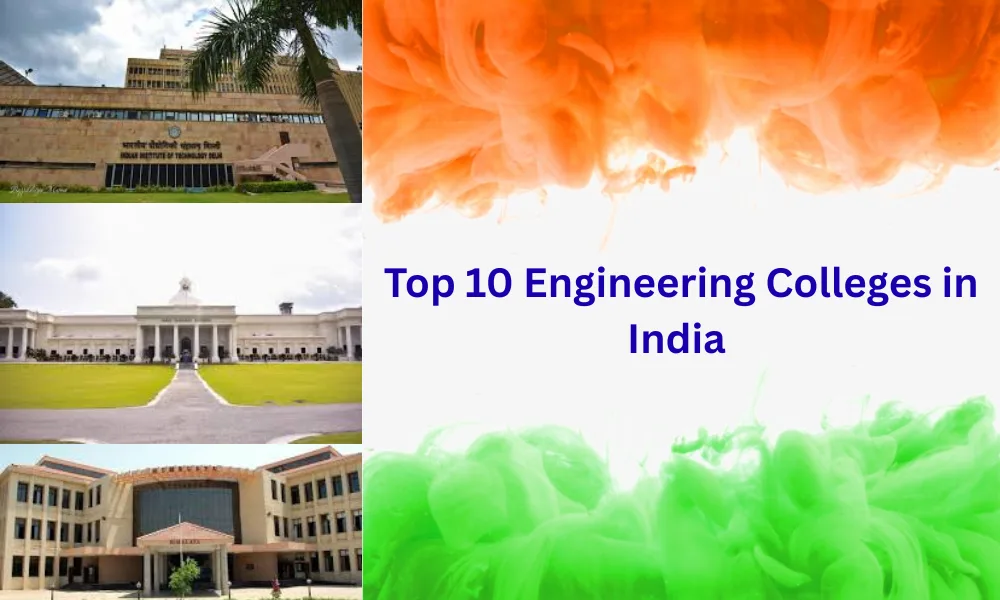 Top 10 Engineering colleges in India, IIT Madras, IIT Roorkee, IIT Delhi